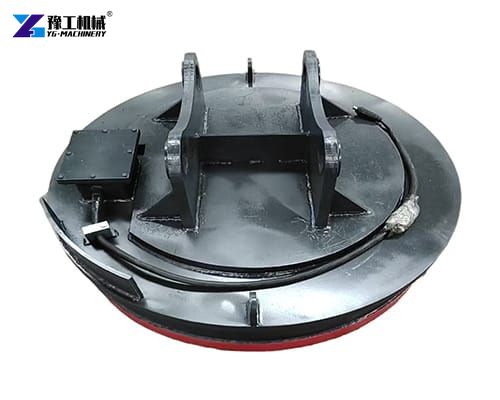 YG excavator mounted magnet attachment