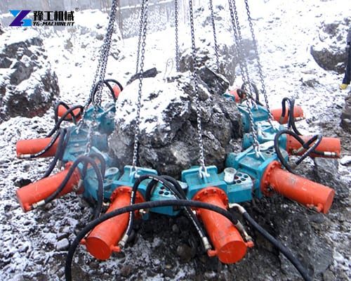 concrete pile breaking machine application
