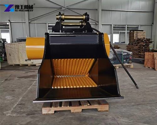 crusher bucket attachment for excavator