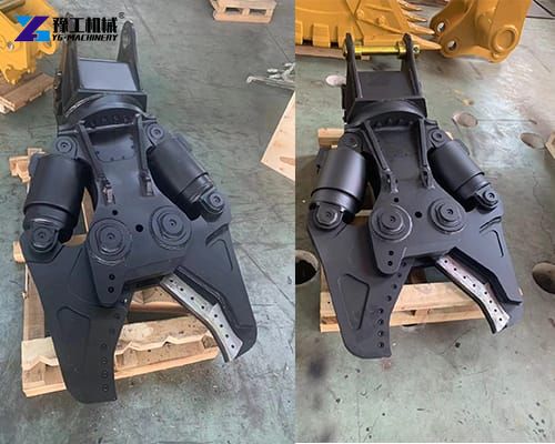 double cylinder excavator metal shear for sale