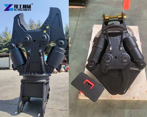 double cylinder hydraulic excavator shear for metal