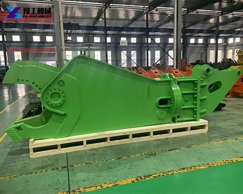 excavator demolition shear attachment