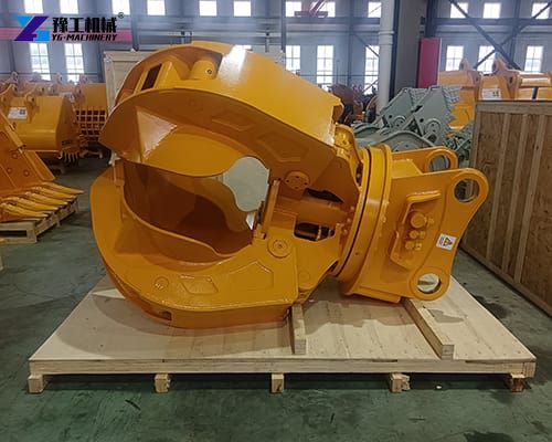 Excavator Orange Peel Grapple Exported to Puerto Rico