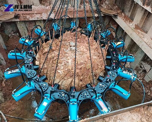 pile breaker machine for round pile breaking