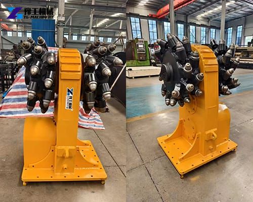 rotary drum cutter for excavator in factory