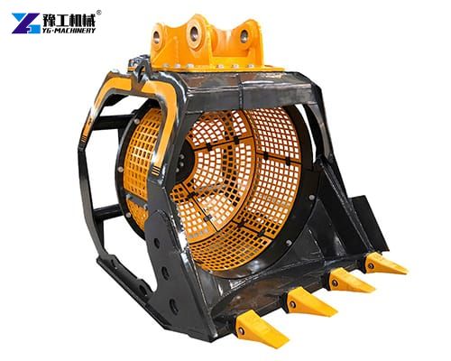 rotary screening bucket