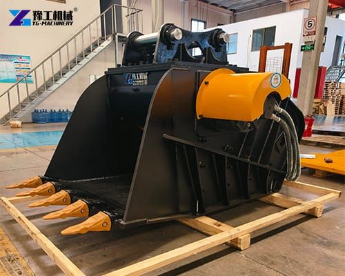 crusher bucket for excavator in YG
