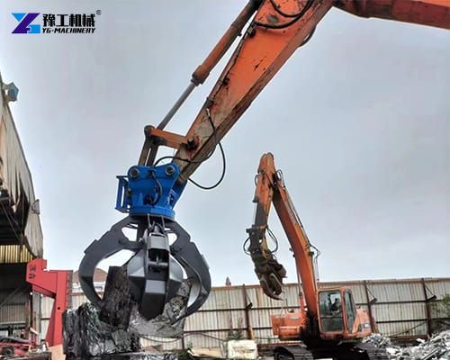 how to choose an excavator orange peel grapple