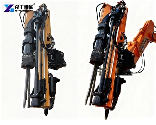 integrated rock drill and splitter