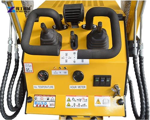 control part of the mini track skid steer