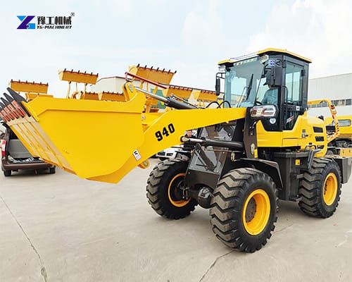 construction wheel loader in the factory