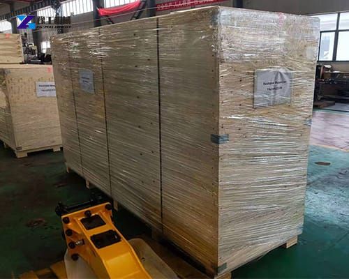 excavator pulverizer packaged in wooden box