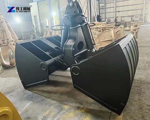 excavator clamshell bucket exported to Saudi Arabia