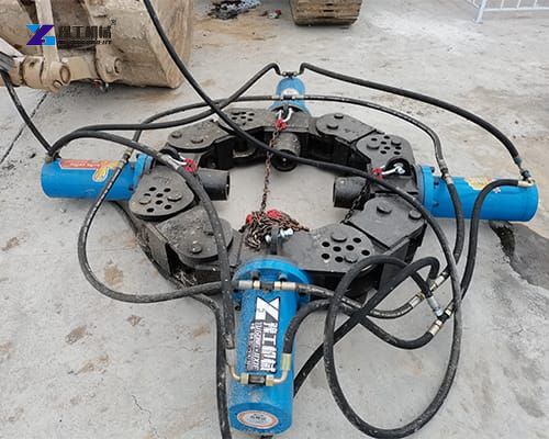 hydraulic pile breaker for sqaure piles
