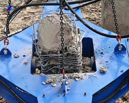pile head breaking machine for square piles