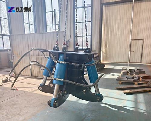 square pile head breaking machine in factory