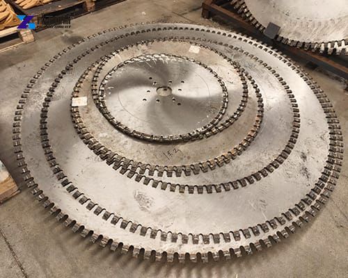 different saw blade size of the excavator rock saw available