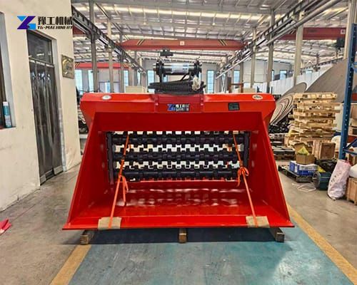 excavator crushing and screening bucket for sale