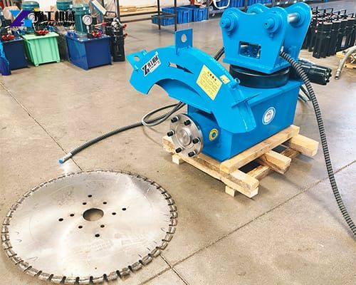 excavator tree saw attachment in factory