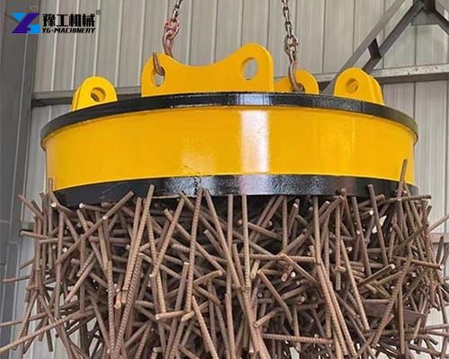 scrape metal magnet for excavator working display