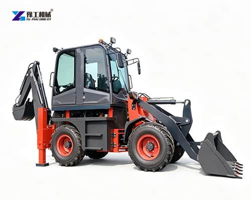 industrial front and backhoe loader for earthwork